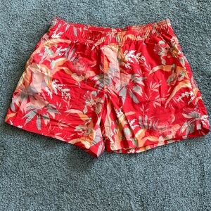 Columbia Hawaiian printed lightweight nylon shorts